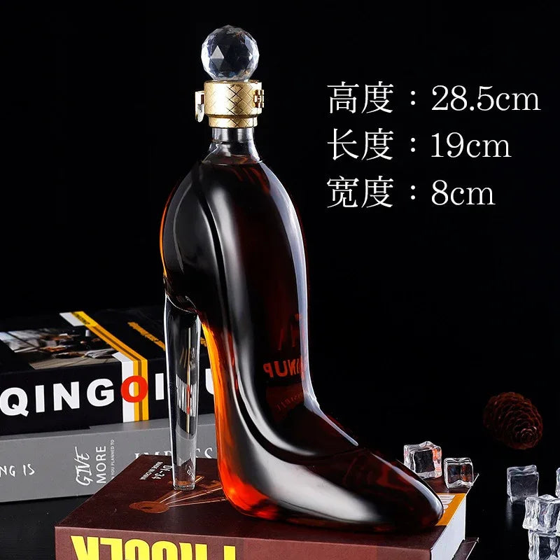 Creative Glass Wine Bottle Bar Supplies Whiskey Wine Glass Red Wine Glass Bottle Holder Home Decoration Birthday Wedding Gift - Shello's Creative Boutique