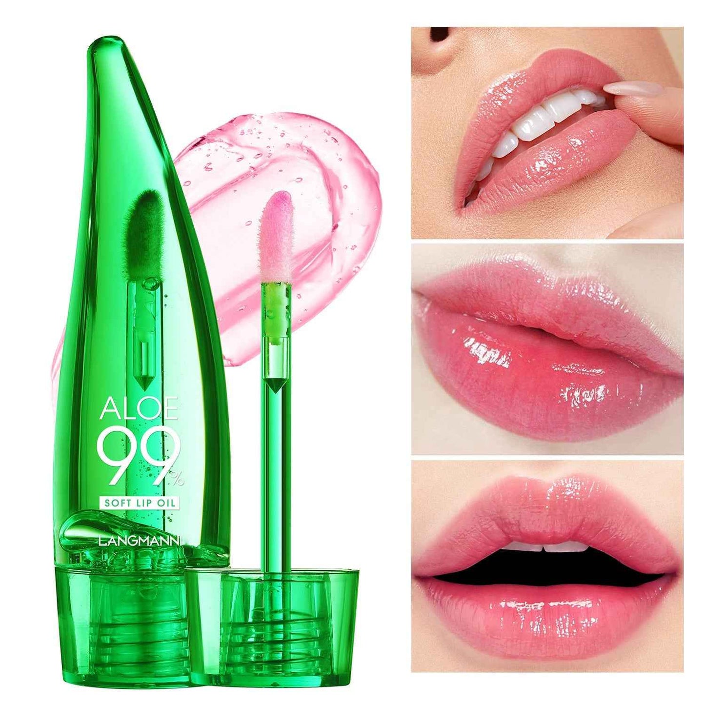 Aloe Vera Lip gloss, temperature-sensitive colour-changing lip glaze, Lip Oil
