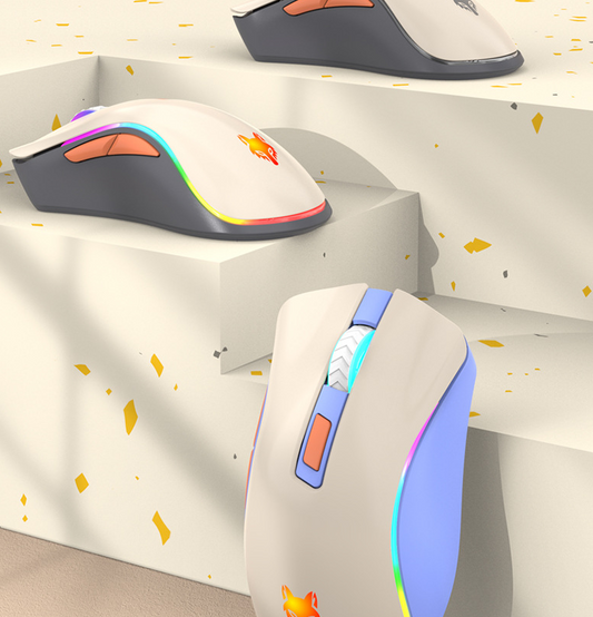 Wireless 2.4G Bluetooth dual-mode mouse rechargeable computer mute office gaming mouse