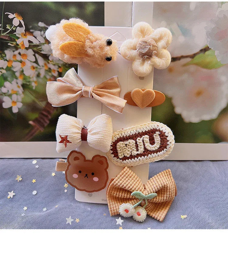Children's Plush Hair Clip Autumn and Winter New Hair Accessories Little Girls' Hair Clip Cute Headwear - Shello's Creative Boutique