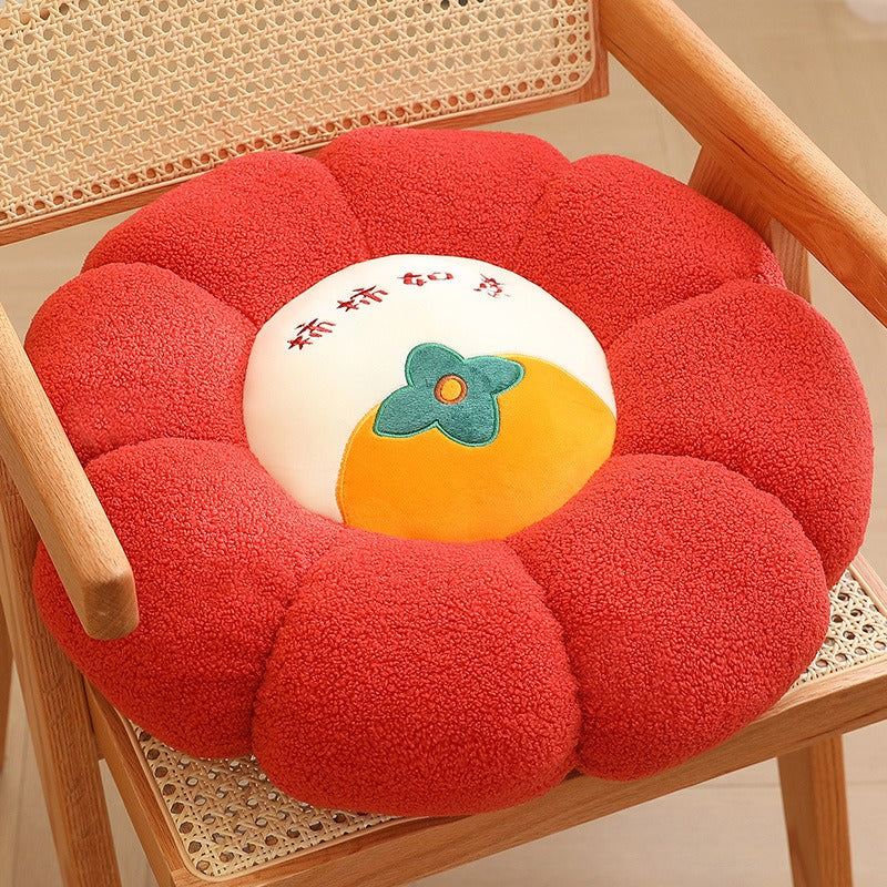 New Pumpkin Cushion Color Contrast Persimmon Ruyi Putuan Home Sofa Decoration Soft Cushion eprolo