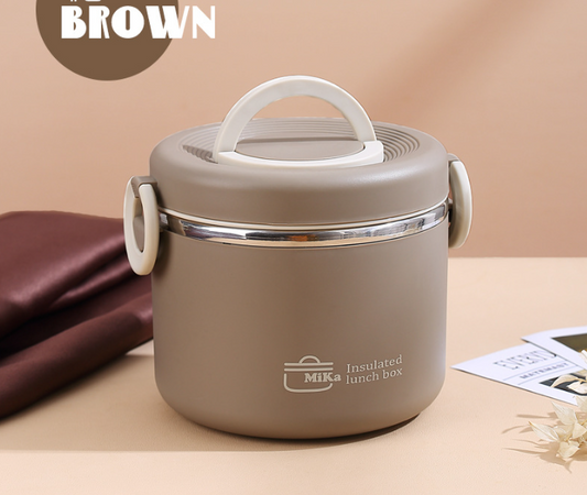 Portable simple stainless steel insulated lunch box with lid eprolo