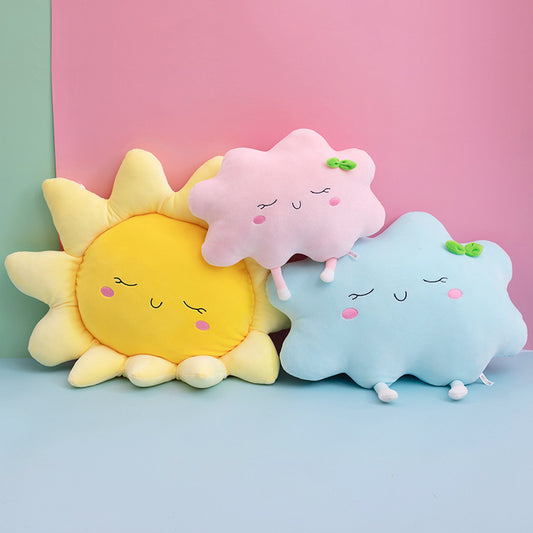New Soft Plush Sun Pillow Small Fresh Cloud Pillow Plush Home Sofa Cushion eprolo