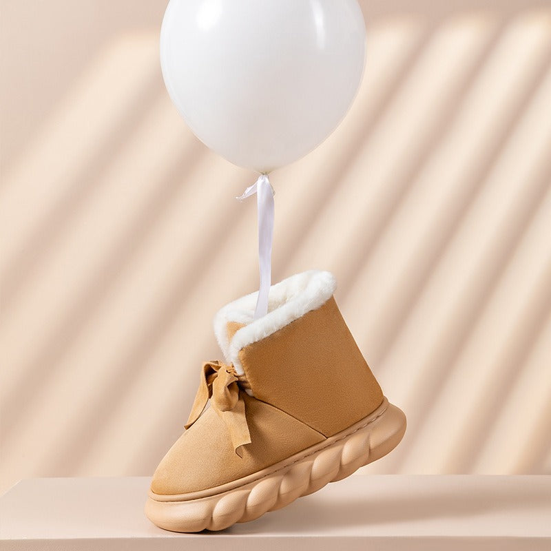 Winter cotton slippers, women's bags with thick soles for indoor warmth, fashionable couples for home use, and men's snow boots for outdoor wear in autumn and winter eprolo