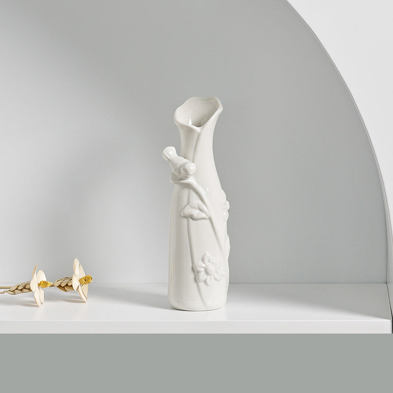 Aromatherapy Bottle Creative Home Mini Ceramic Vase Ornament Decoration Hydroponic Flower Arrangement Small Flower Butterfly eprolo