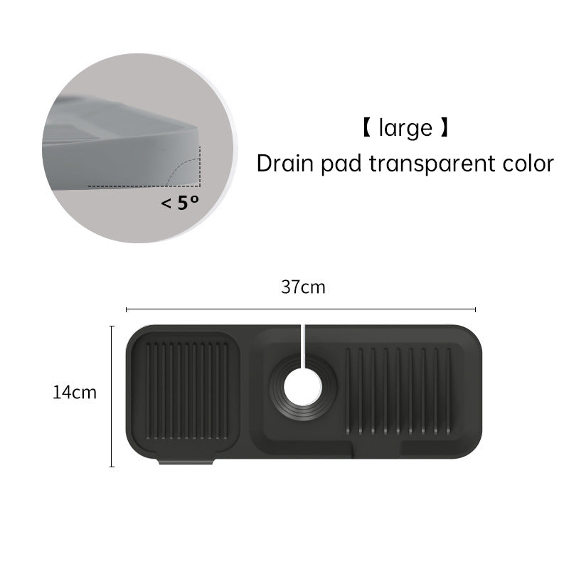 Silicone Drain Pad Faucet Drain Pad Kitchen Countertop Sink Drain Splash Proof Device eprolo