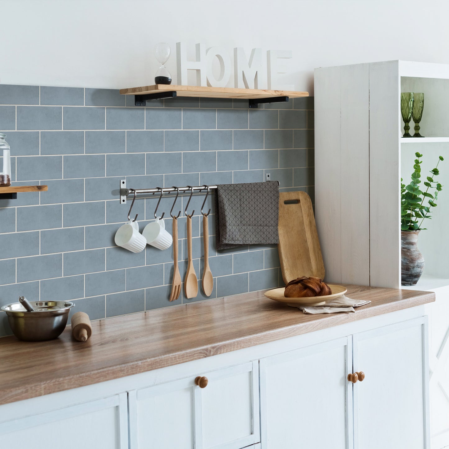 Funlife City Lights Thickened Brick Stickers Home Renovation Kitchen Stove Decoration Self-Adhesive Wall Stickers