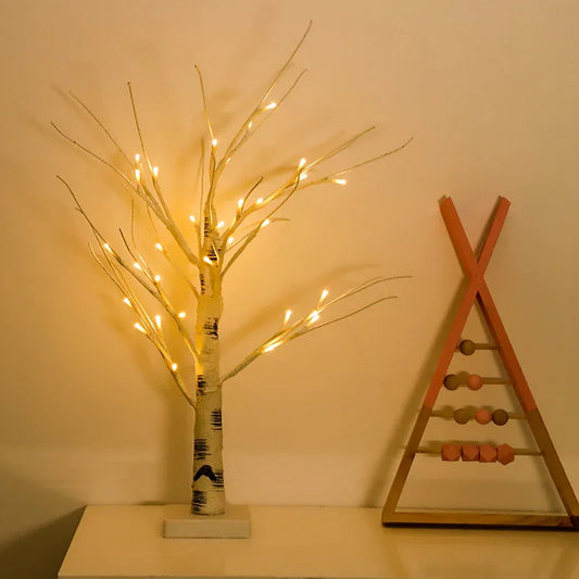 LED Birch Tree Lights - Christmas USB Decoration Night Lights - Shello's Creative Boutique