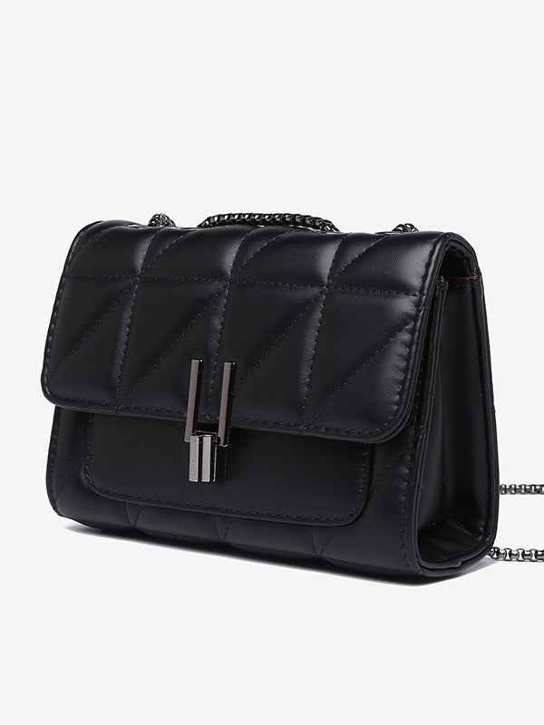Diamond Chain Shoulder Bag - Fashionable Crossbody Bag with Large Capacity