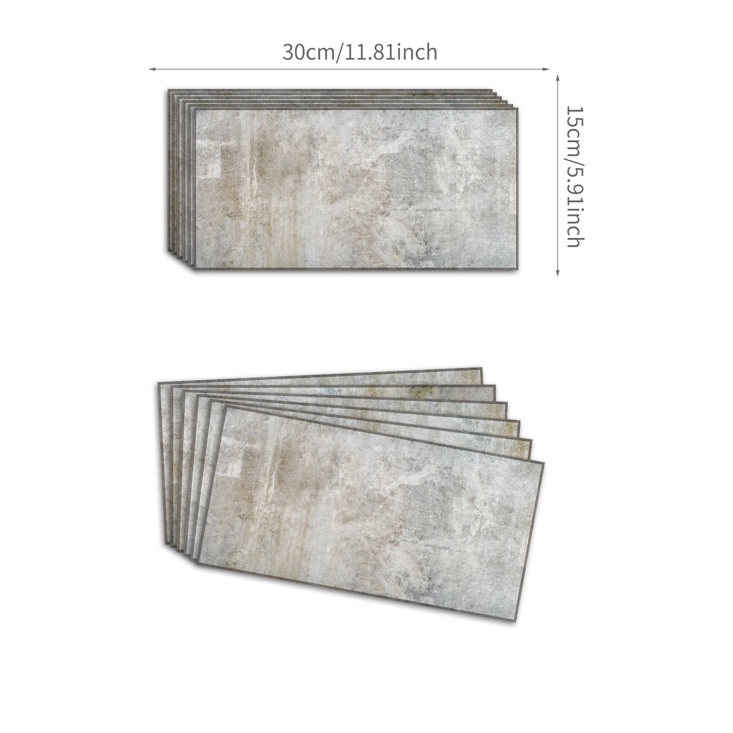 Funlife City Lights Thickened Brick Stickers American Retro Kitchen And Bathroom Wall Waterproof And Stain-Resistant Stickers