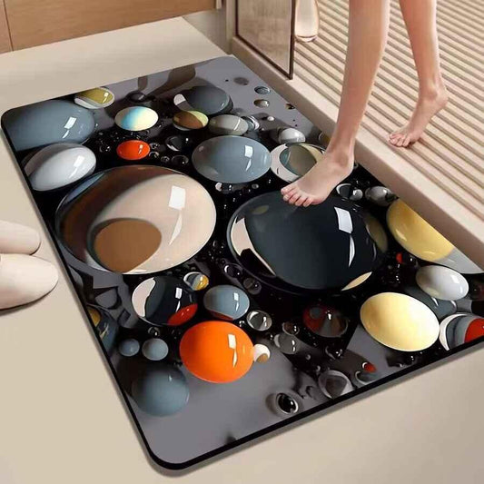 Meishi Diatom Mud Bath Mat - Quick-Dry Non-Slip Bathroom Floor Mat - Shello's Creative Boutique