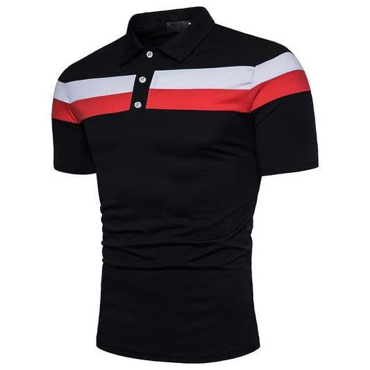 Men's Light Business Polyester Regular Sleeve Polo Shirt Shello Creative Boutique