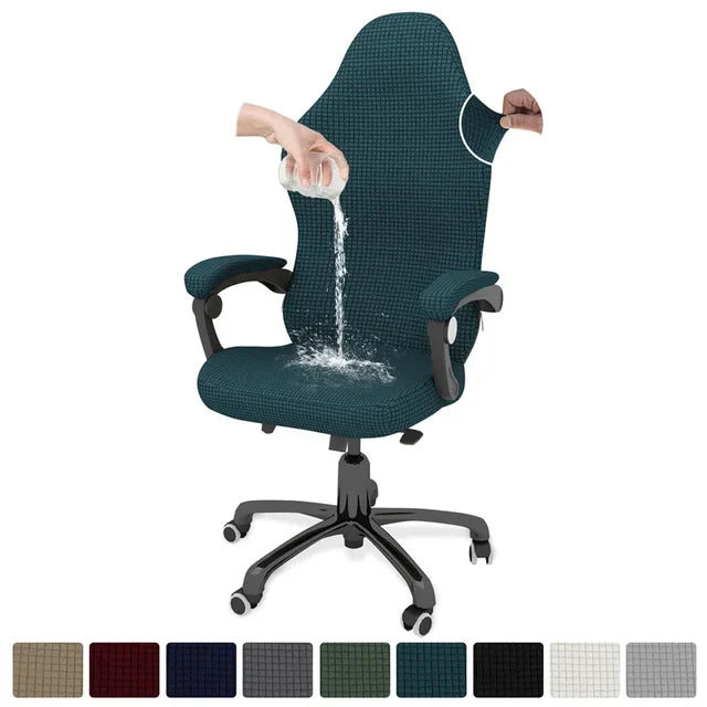 4pcs/set Gaming Chair Cover with Armrest Polar Fleece Water Repellent Office Seat Cover for Computer Armchair Dust-proof Home eprolo