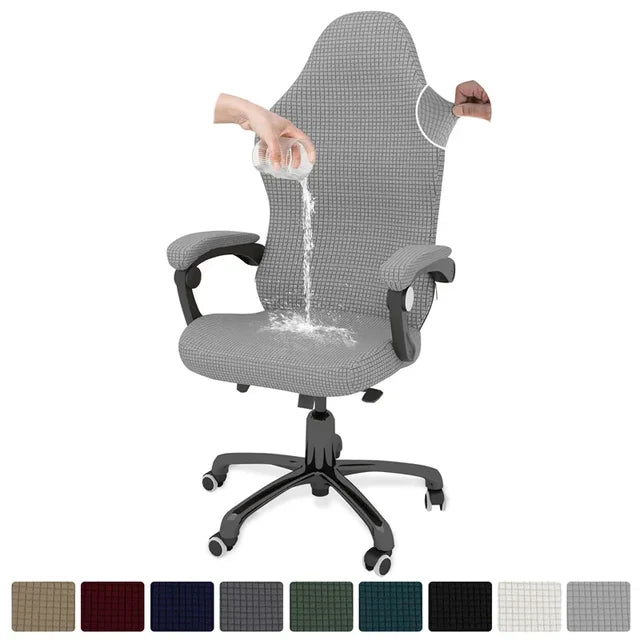 4pcs/set Gaming Chair Cover with Armrest Polar Fleece Water Repellent Office Seat Cover for Computer Armchair Dust-proof Home eprolo