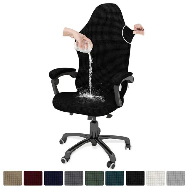 4pcs/set Gaming Chair Cover with Armrest Polar Fleece Water Repellent Office Seat Cover for Computer Armchair Dust-proof Home eprolo