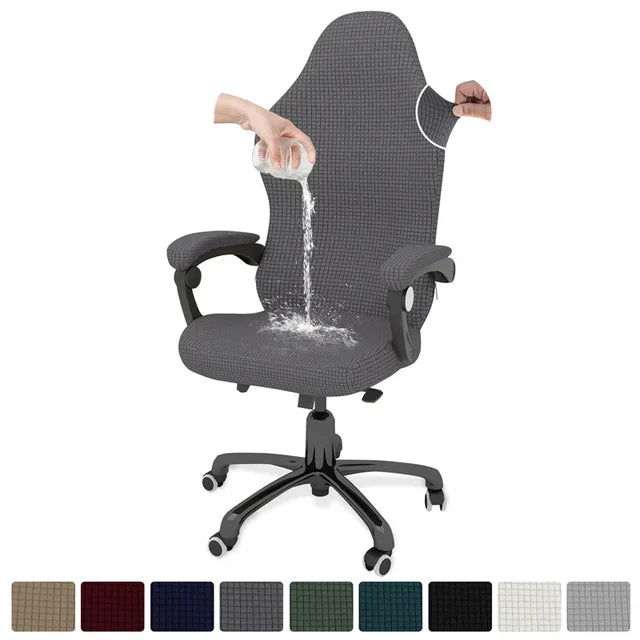 4pcs/set Gaming Chair Cover with Armrest Polar Fleece Water Repellent Office Seat Cover for Computer Armchair Dust-proof Home eprolo
