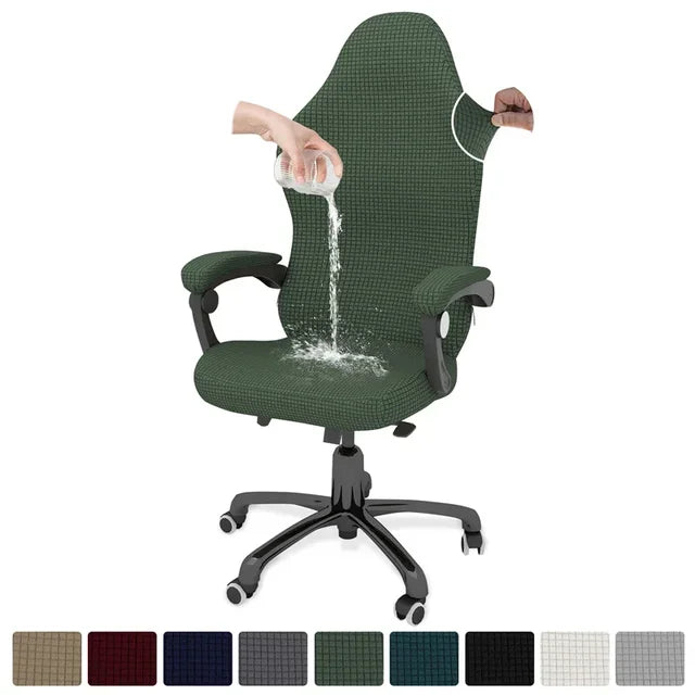 4pcs/set Gaming Chair Cover with Armrest Polar Fleece Water Repellent Office Seat Cover for Computer Armchair Dust-proof Home eprolo