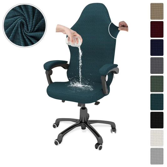 4pcs/set Gaming Chair Cover with Armrest Polar Fleece Water Repellent Office Seat Cover for Computer Armchair Dust-proof Home eprolo