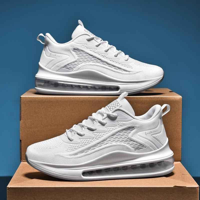 Men's Breathable Height Increasing Running Shoes with Full-Length Air Cushion