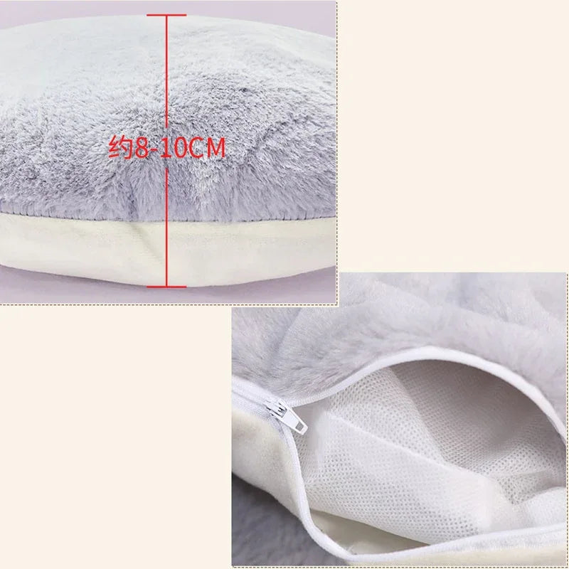 HOOPET Winter Plush Pet Bed - Cozy Nest for Cats & Small Dogs - Shello's Creative Boutique