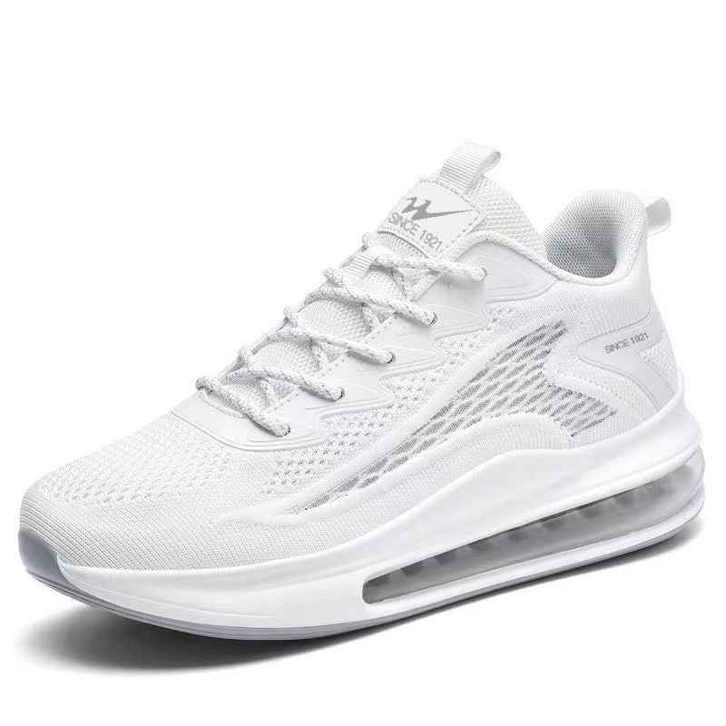Flyknit Height Increasing Running Shoes for Men - Spring New Shock-Absorbing Air Cushion Sports Shoes