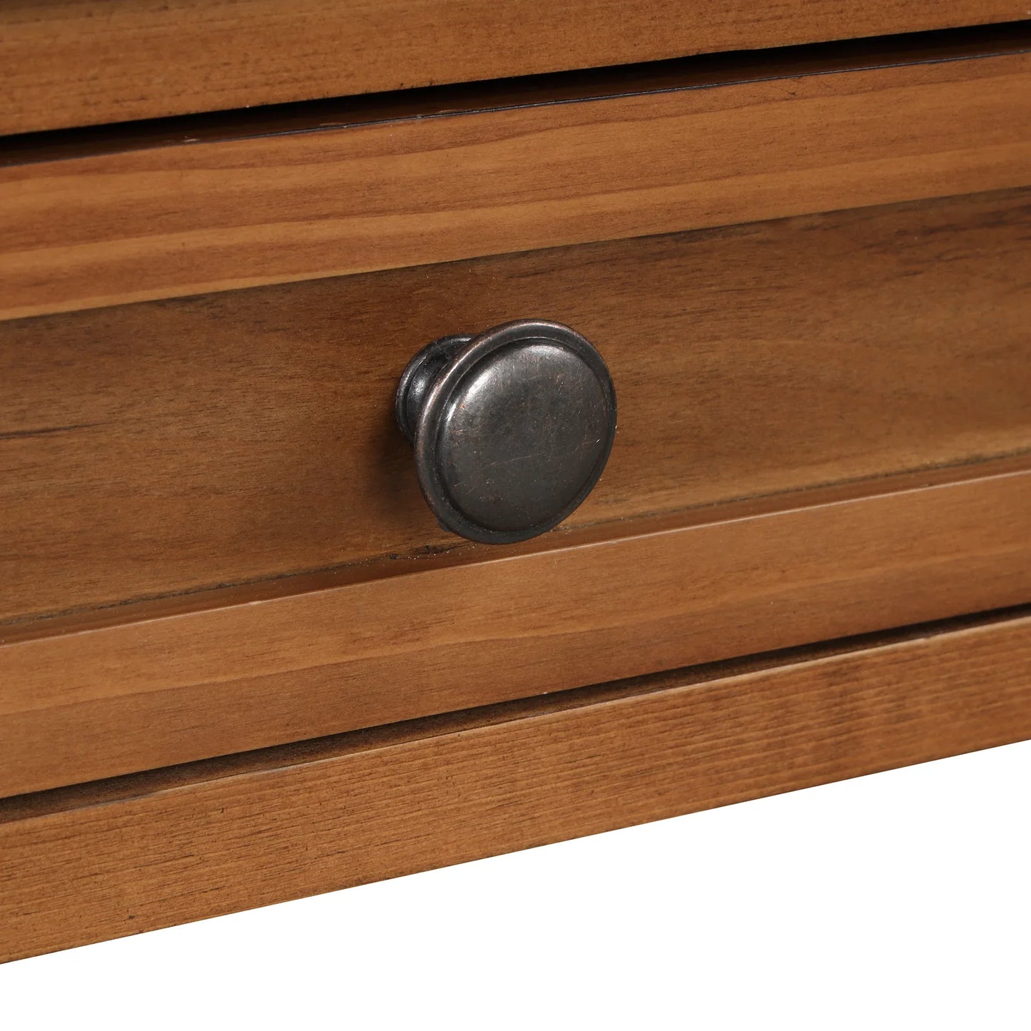 36'' Farmhouse Pine Wood Console Table Entry Sofa Table with 4 Drawers & 1 Storage Shelf (Brown) - Shello's Creative Boutique