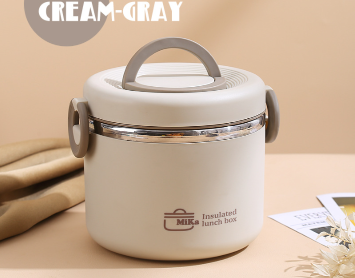 Portable simple stainless steel insulated lunch box with lid eprolo
