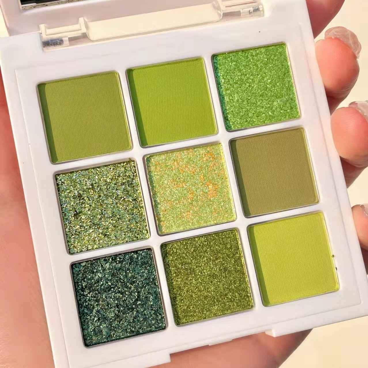 Avocado Green Eye Shadow Palette | Vibrant and Long-lasting Shades - Shello's Creative Boutique