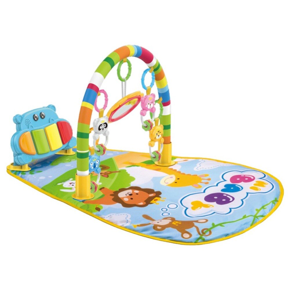 3 in 1 Baby Play Mat Rug Toys Crawling Music Play Game Developing Mat with Piano Keyboard Infant Carpet Education Rack Toy eprolo