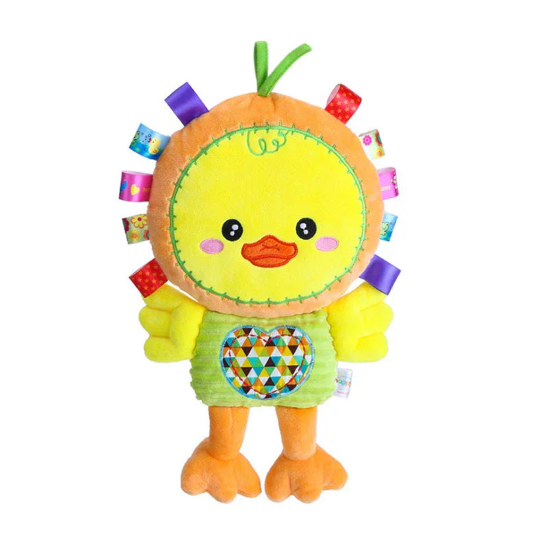 Happy Monkey Plush Rattle - Soft Stuffed Animal Toy 0-12M - Shello's Creative Boutique