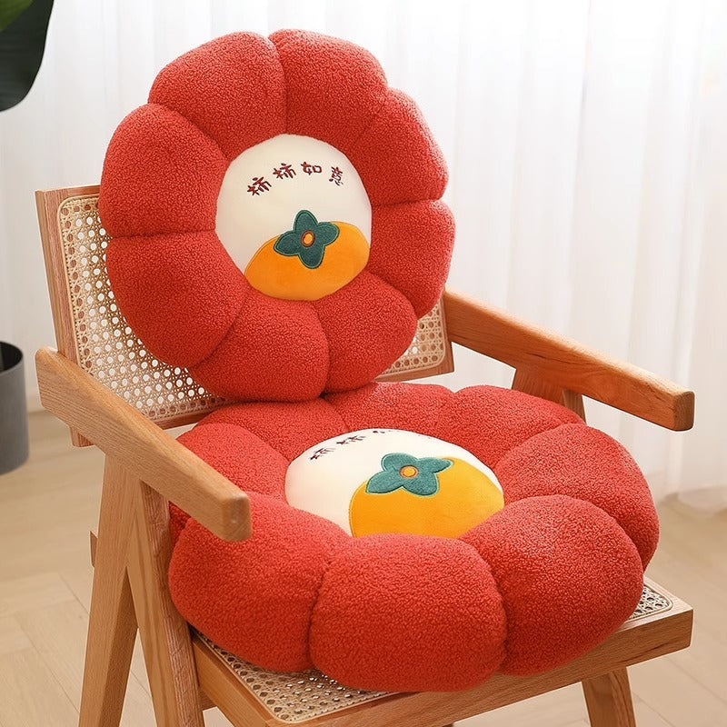 New Pumpkin Cushion Color Contrast Persimmon Ruyi Putuan Home Sofa Decoration Soft Cushion eprolo
