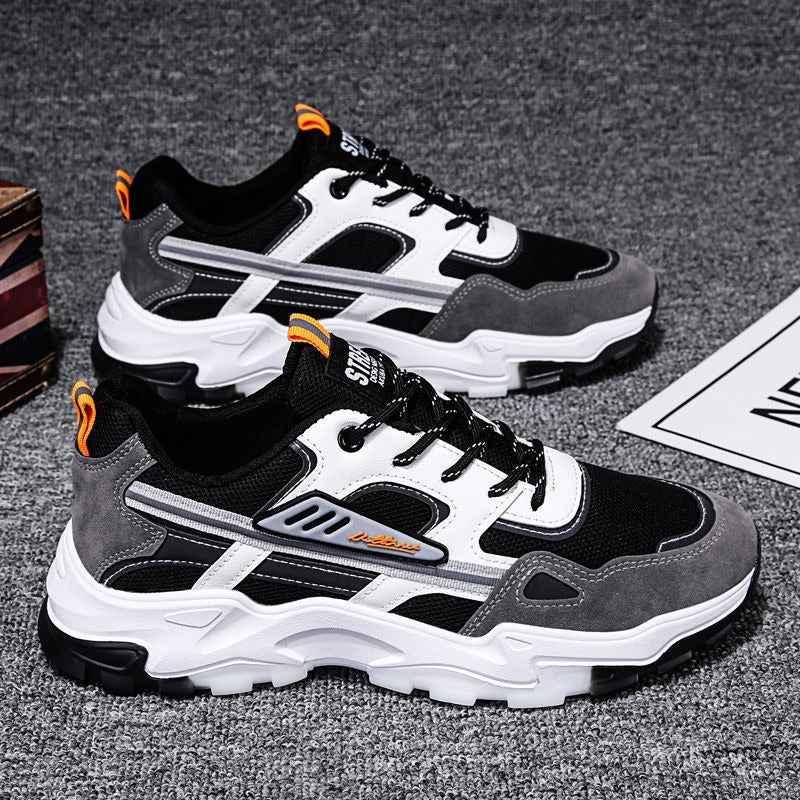 Breathable Mesh Running Shoes - Korean Trendy Casual Sports Dad Shoes for Students and Travel - Shello's Creative Boutique