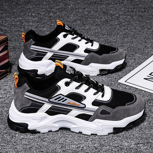 Breathable mesh running dad shoes Korean version trendy casual sports student travel shoes - Shello's Creative Boutique