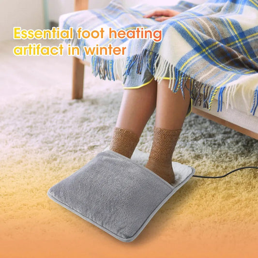 Winter Electric Foot Heating Pad USB Charging Soft Plush Washable Foot Warmer Heater Improve Sleeping Household Foot Warming Mat eprolo