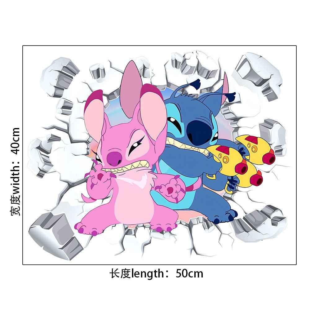 StarCraft Wall Sticker - Baby Stitch Self Adhesive Cartoon for Bedroom Dormitory Wall Decor