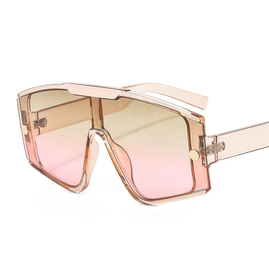 Large frame integrated sunglasses for men and women with UV400 UV protection - Shello's Creative Boutique