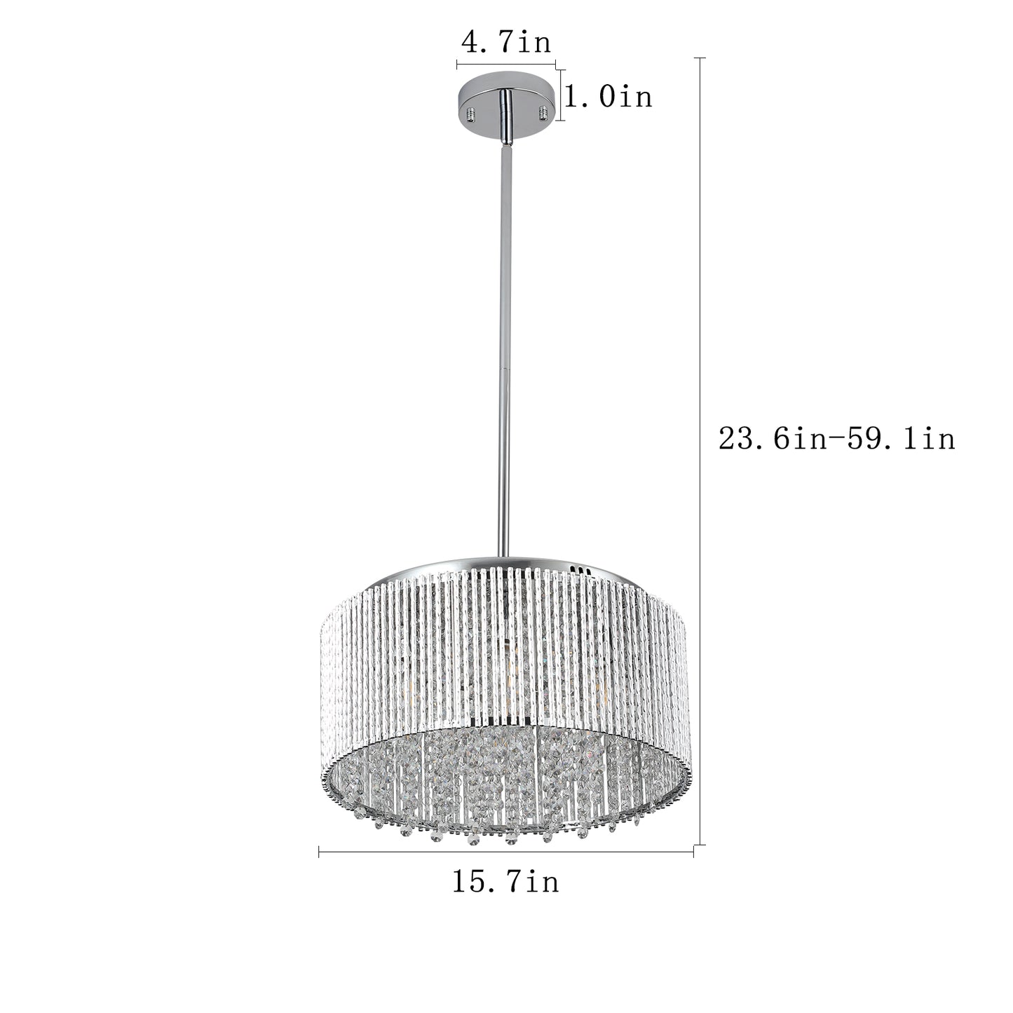 Modern Crystal Chandelier for Living-Room Round Cristal Lamp Luxury Home Decor Light Fixture eprolo
