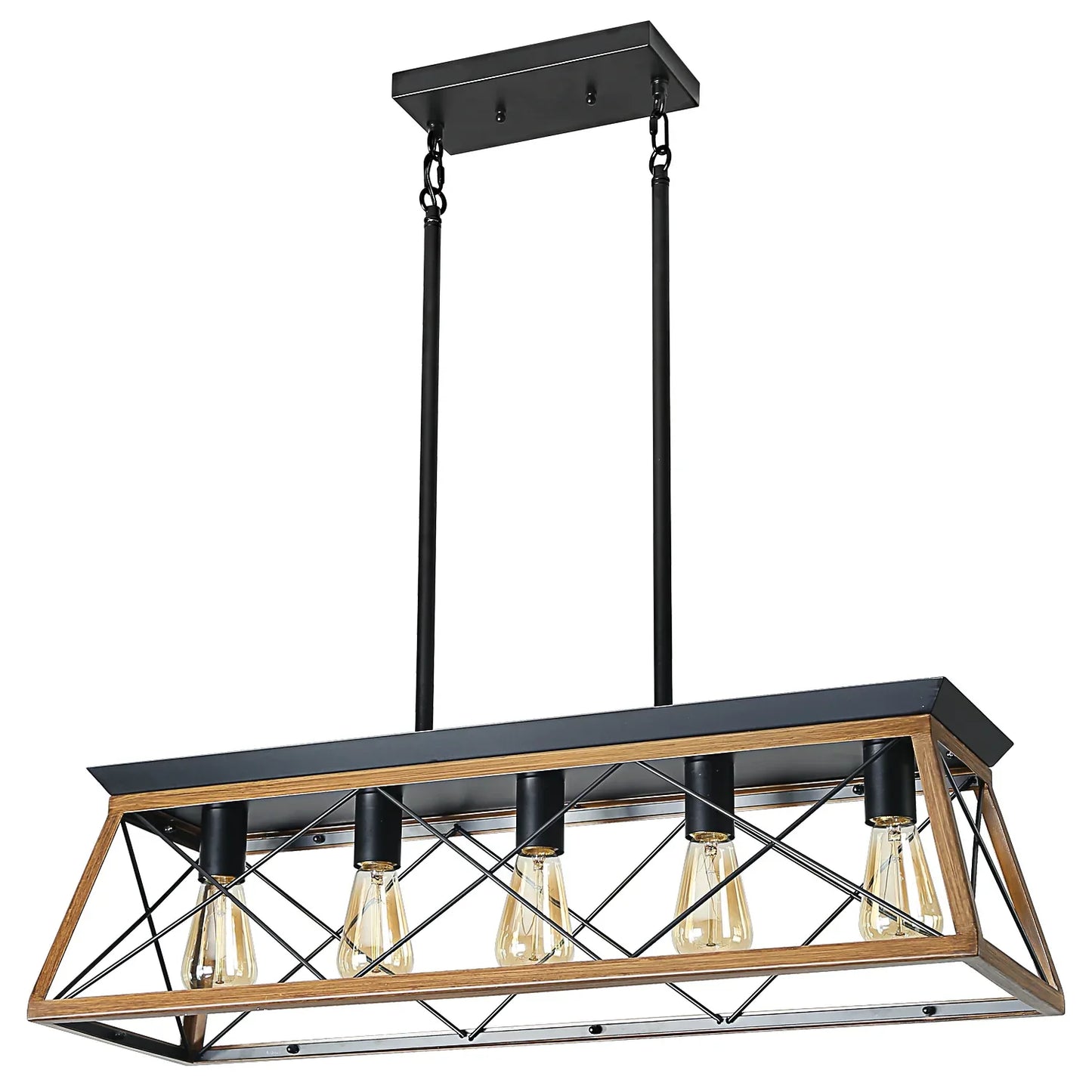 Farmhouse Chandeliers With 5 Bulbs – Rustic Elegance for Your Dining Room - Shello's Creative Boutique