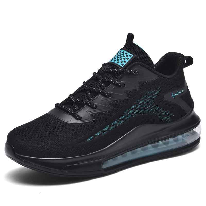Men's Breathable Height Increasing Running Shoes with Full-Length Air Cushion