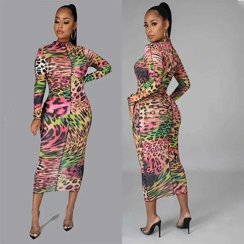 Sexy Mesh Dress for Women – Fall Fashion Party Wear