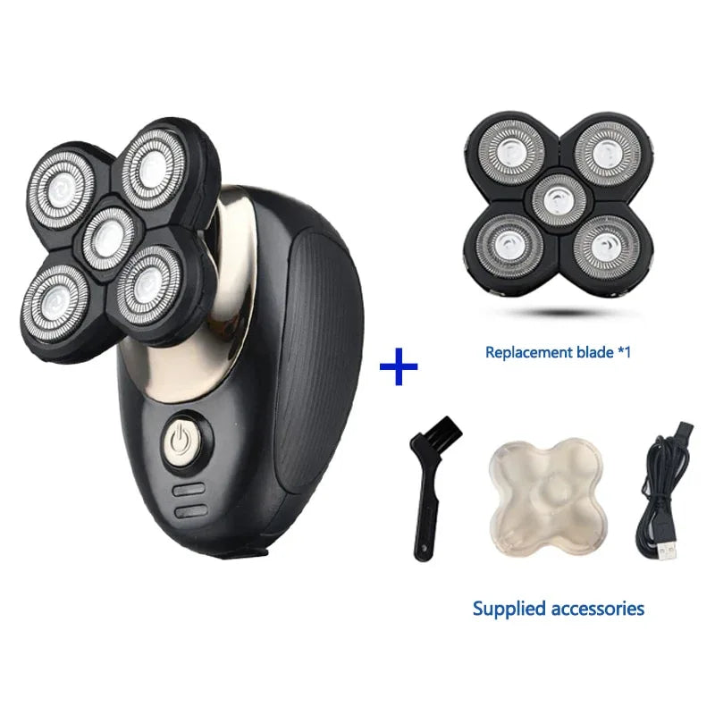 Multifunctional Grooming kit Electric Shaver Wet Dry For Men Electric Razor Rechargeable Bald Head Shaving Machine Beard Trimmer - Shello's Creative Boutique