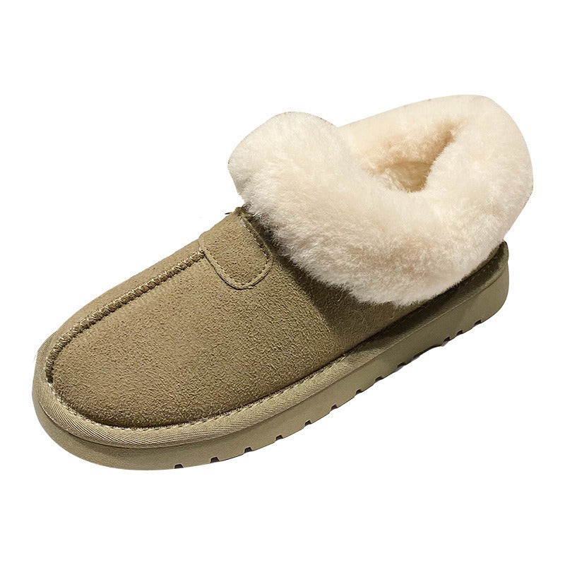 Thick soled versatile snow boots for women's warmth and height increase small cotton shoes eprolo