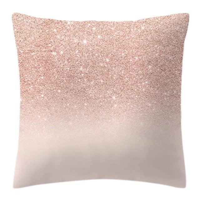 Rose Gold Pineapple Glitter Pillow Case - Glamorous 45x45cm Cushion Cover - Shello's Creative Boutique