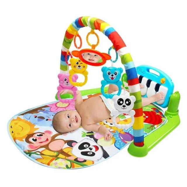 3 in 1 Baby Play Mat Rug Toys Crawling Music Play Game Developing Mat with Piano Keyboard Infant Carpet Education Rack Toy - Shello's Creative Boutique