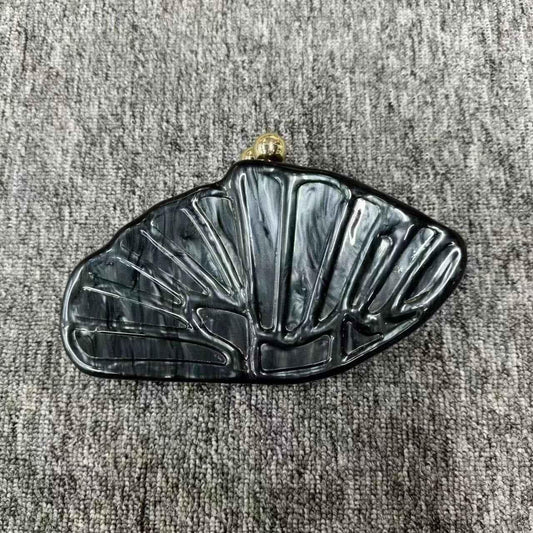Diagonal Cross Bag Scallop Shaped Acrylic Bag - Shello's Creative Boutique