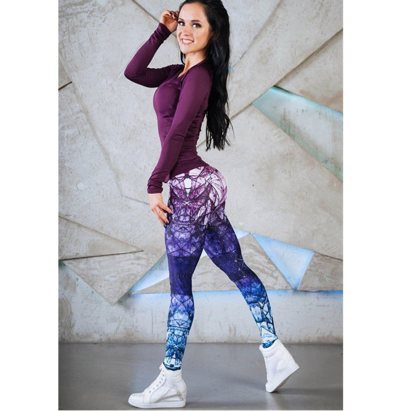 Women Yoga Pants High Elastic Fitness Sport Leggings Tights Slim Running Sportswear Sports Pants Quick Drying Training Trousers eprolo