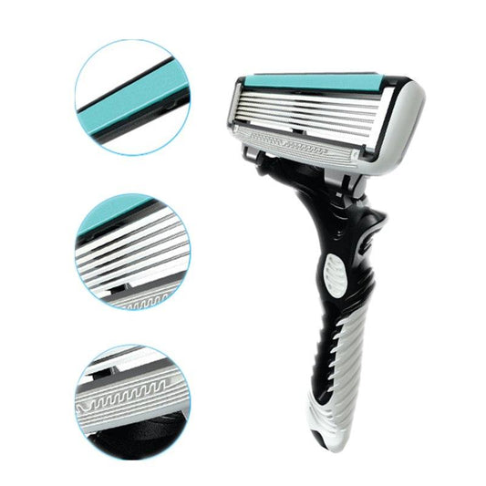 Shaving Razor Mens Profession Face Care 6-layer Stainless Razor Blades eprolo