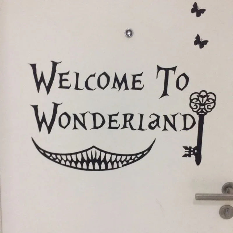 Alice in Wonderland Wall Stickers - Magical Kids Room Decor & Door Decals - Shello's Creative Boutique