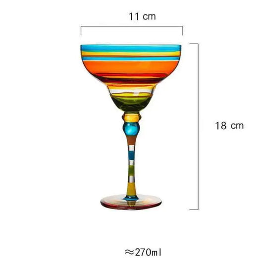 Colorful Wine Glasses Cups Cocktail Goblet Champagne Cup Glasses Bar Party Home DrinkWare Wedding Gifts Kitchen Accessories NEW eprolo