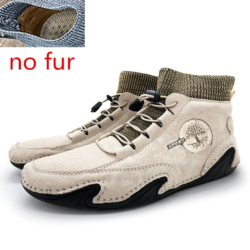 Men's Sneakers cow suede Leather Men Loafers Shoes Fashion Slip on Men Driving Shoes Soft Sapato Masculino Mocassin Homme eprolo